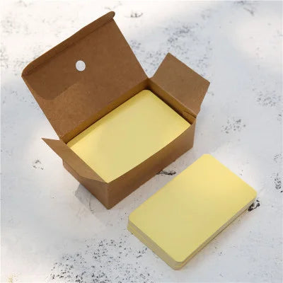 100pcs Kraft Paper Blank Cards – Message, Thank You, Business, Price Tags Bookmark Cards