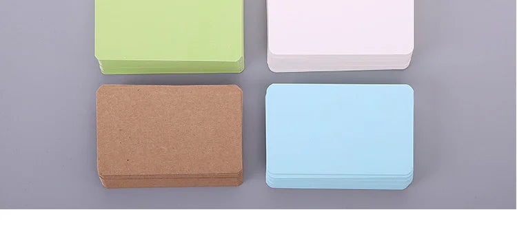 100pcs Kraft Paper Blank Cards – Message, Thank You, Business, Price Tags Bookmark Cards