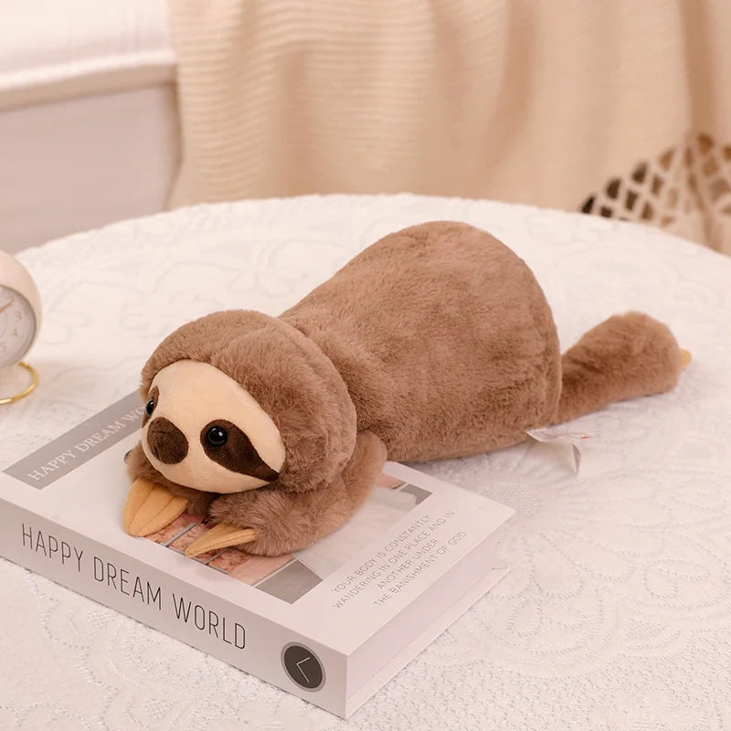 Large Raccoon, Fox, Crocodile or Sloth Soft Fluffy Plush Toy Pillow