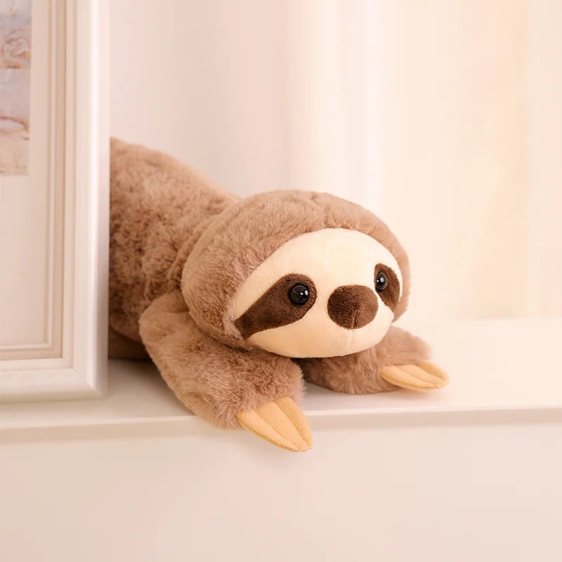 Large Raccoon, Fox, Crocodile or Sloth Soft Fluffy Plush Toy Pillow