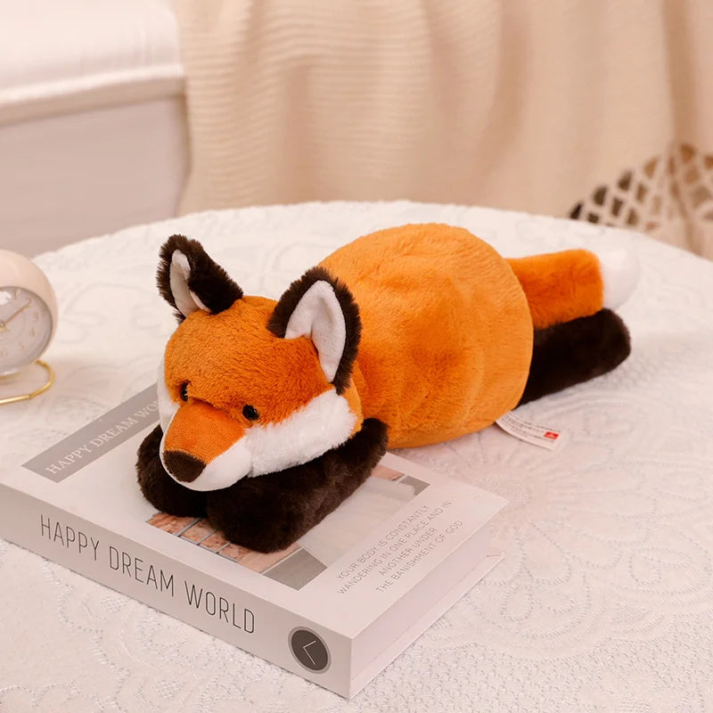 Large Raccoon, Fox, Crocodile or Sloth Soft Fluffy Plush Toy Pillow