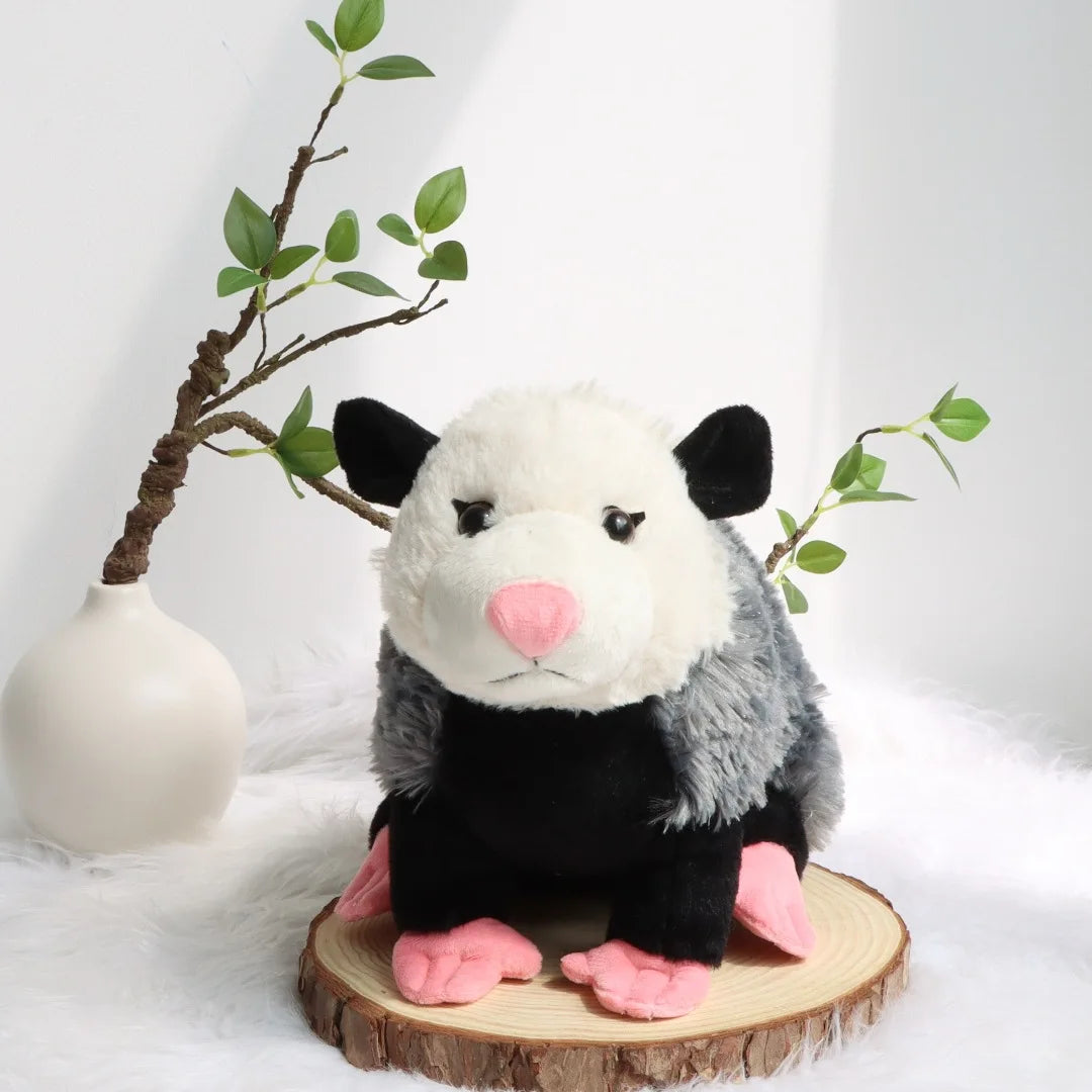 Opossum Plush Toy – Soft Stuffed Animal Doll - Realistic Mouse-Like Plush