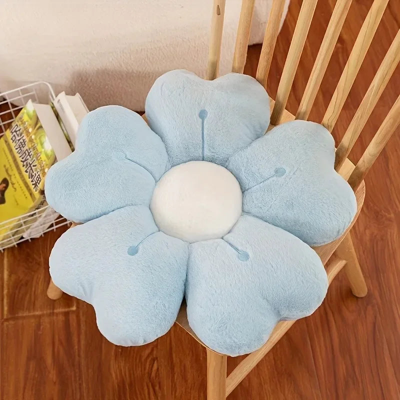Sunflower Daisy Flower Cushion Pillow, Seat Cushion Plush Toy Mat Gift