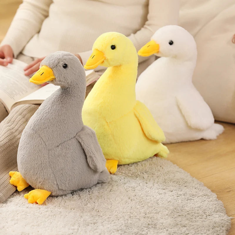 30/40cm Large Cute Duck Plush Toy in Yellow, White, Grey or Black - Stuffed Animal Soft Toy Gift