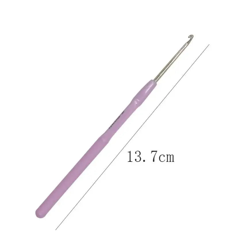 3‑Pack Crochet Hook Set – Soft-Grip Plastic Handles, Perfect for DIY Crafts & Gifts - Pastel Colours
