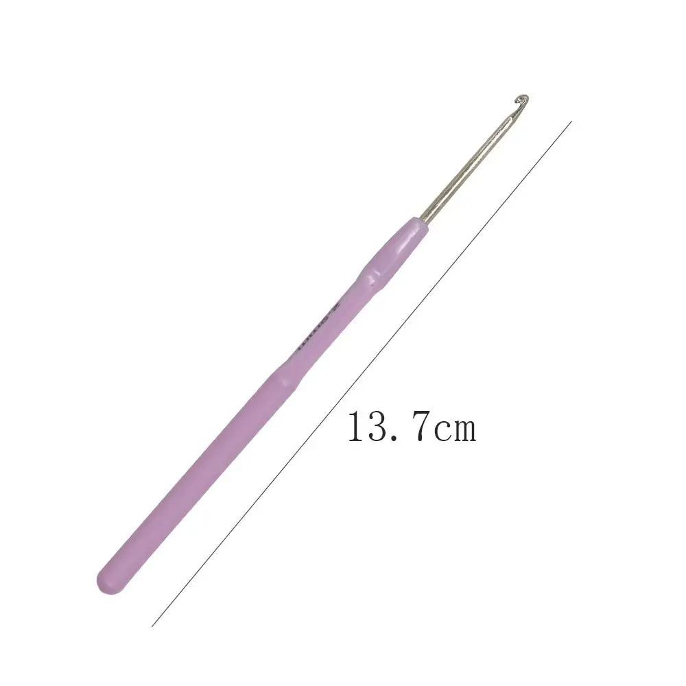 3‑Pack Crochet Hook Set – Soft-Grip Plastic Handles, Perfect for DIY Crafts & Gifts - Pastel Colours