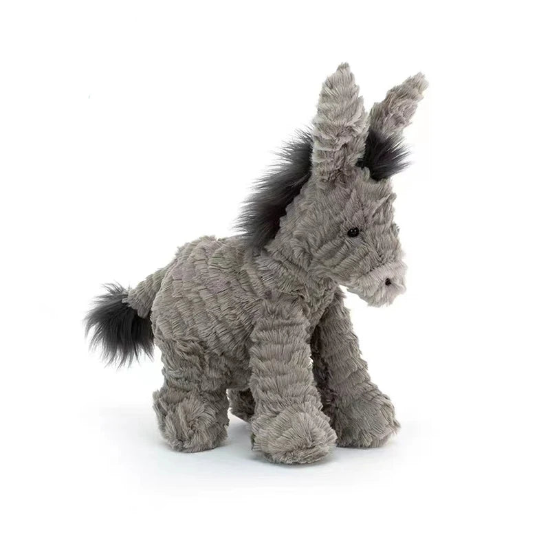 23/40/60CM Large Grey Sitting Donkey Plush Soft Toy