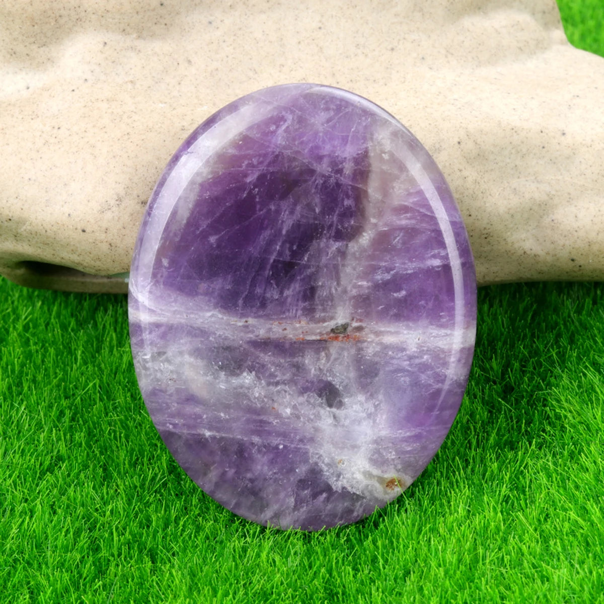 Crystal Sensory Fidget Worry Stones – Smooth Natural Crystal Stones for Anxiety ADHD Autism Meditation Healing Chakra Balance Mental Health Stress Relief