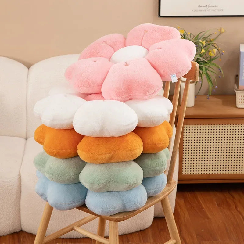 Sunflower Daisy Flower Cushion Pillow, Seat Cushion Plush Toy Mat Gift