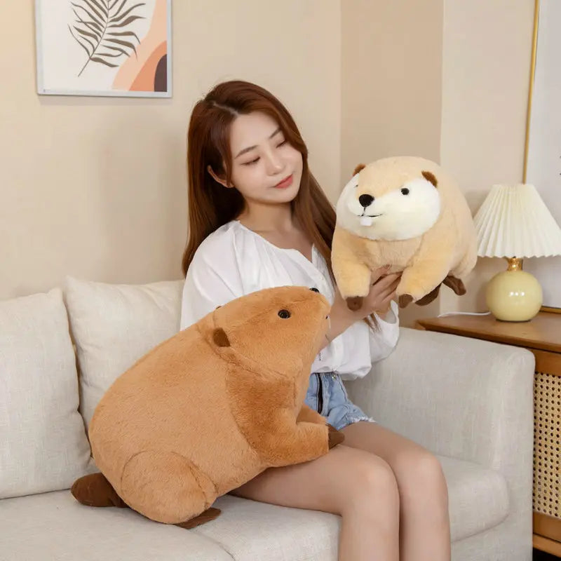 45-60cm Large Beaver Plush Soft Toy – Cute Critter Plushie
