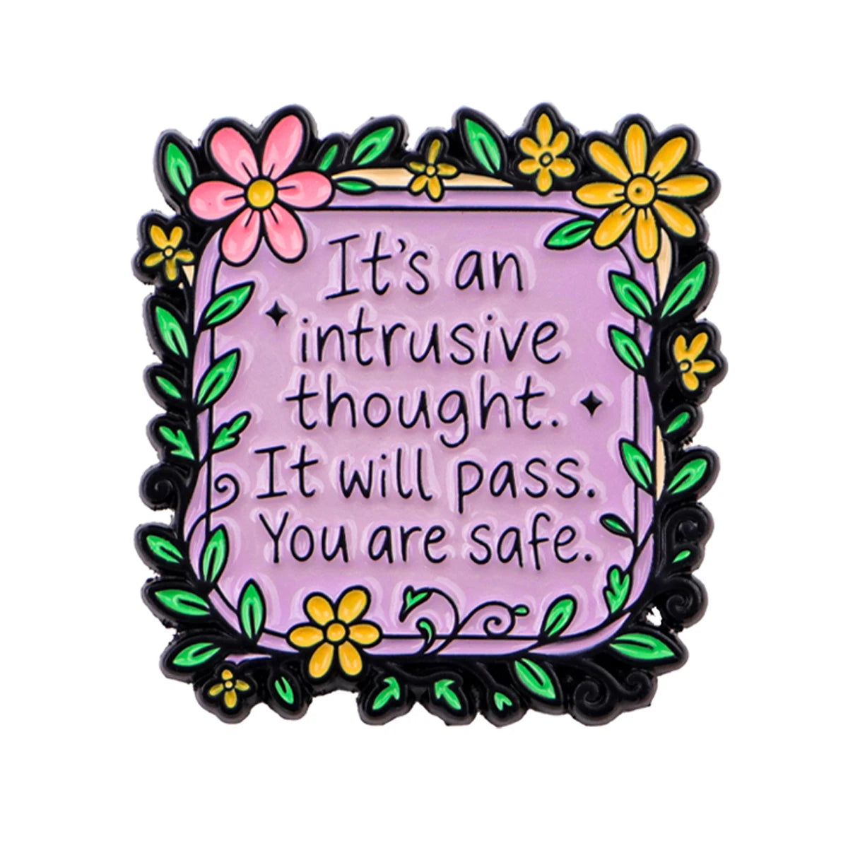 Its an Intrusive Thought Mental Health OCD Supportive Enamel Pin Badge
