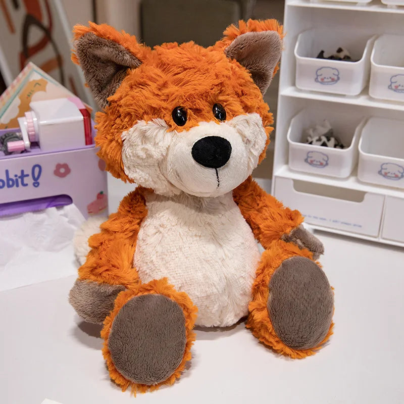 30cm Fluffy Fox Plush Soft Toy – Cute Cartoon Orange Fox Stuffed Animal