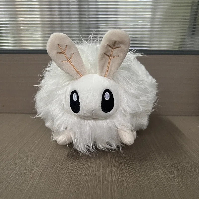 20cm Poodle Moth Plush – Fluffy Cute Anime-Style Insect Soft Toy Gift