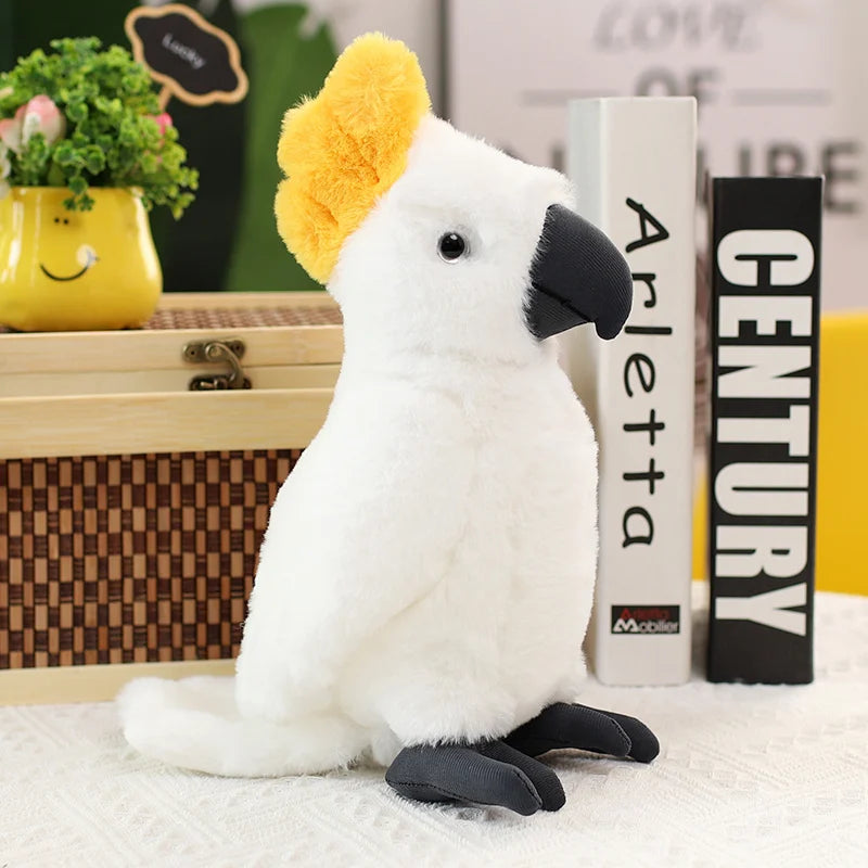 Lifelike Bird Plush 20-30cm–Parrot, Peacock, Pelican, Eagle, Cockatoo, Vulture & More Soft Toys