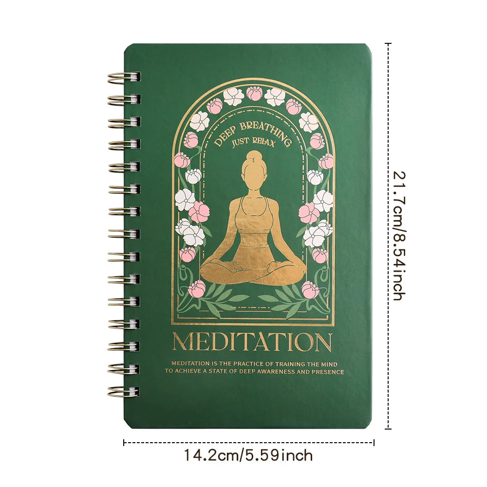 A5 Meditation & Self-Discovery Journal – 96-Page Daily Reflection Notebook for Mental Wellness