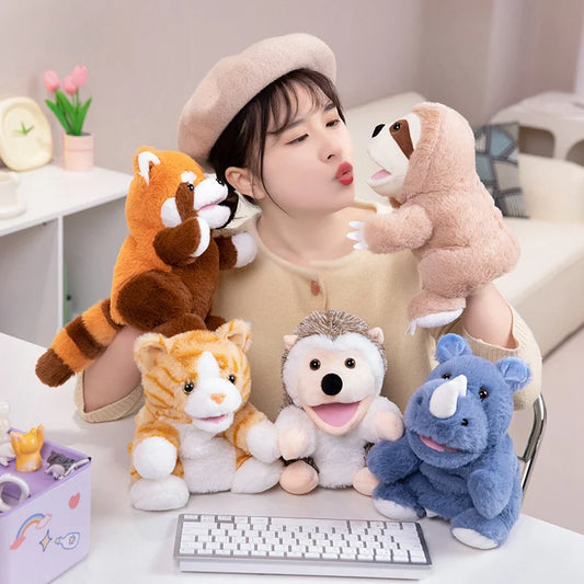 25cm Animal Hand Puppet – Horse, Pig, Lion, Monkey, Fox & More Soft Puppets