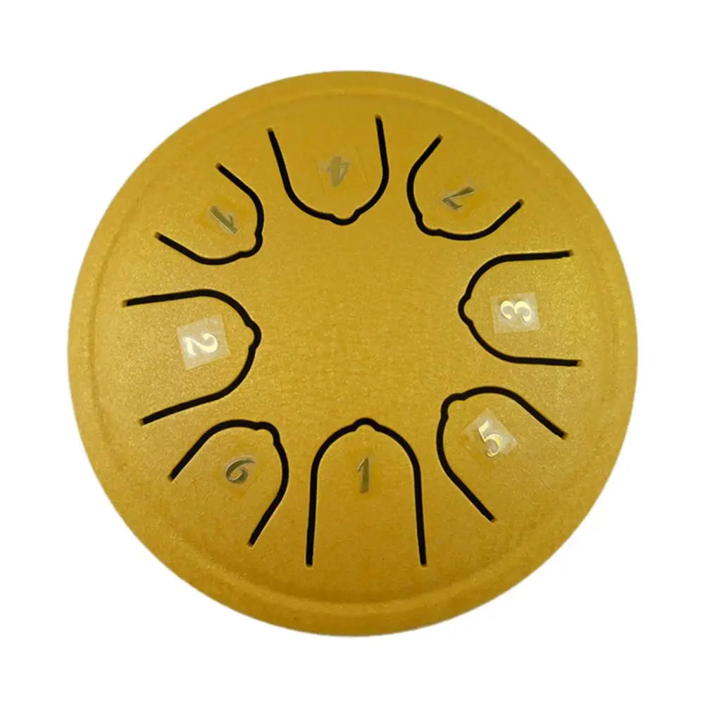 4.5-Inch 8-Tone Steel Garden Rain Drum Tongue Drum – Mini Handpan Drum with Drumstick