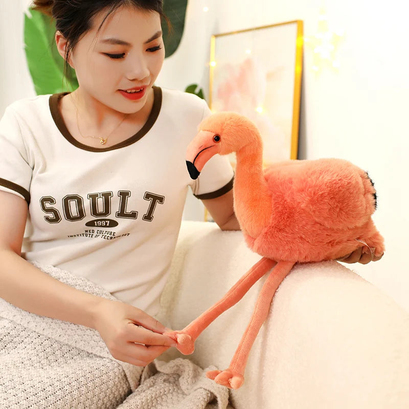 40cm Flamingo or 30cm Pelican Plush Toy – Soft Bird Stuffed Toys