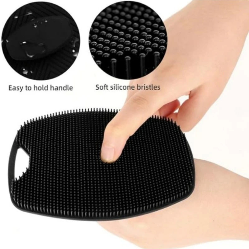 Soft Silicone Exfoliating Shower Brush – Gentle Body Cleanser & Massage Scrubber
