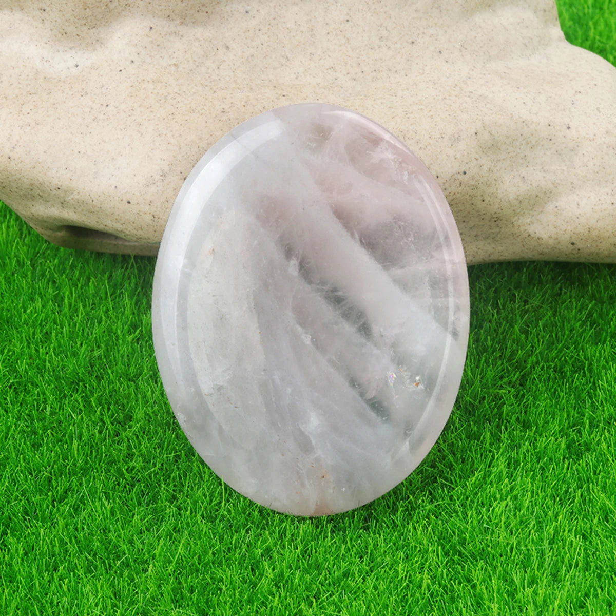 Crystal Sensory Fidget Worry Stones – Smooth Natural Crystal Stones for Anxiety ADHD Autism Meditation Healing Chakra Balance Mental Health Stress Relief
