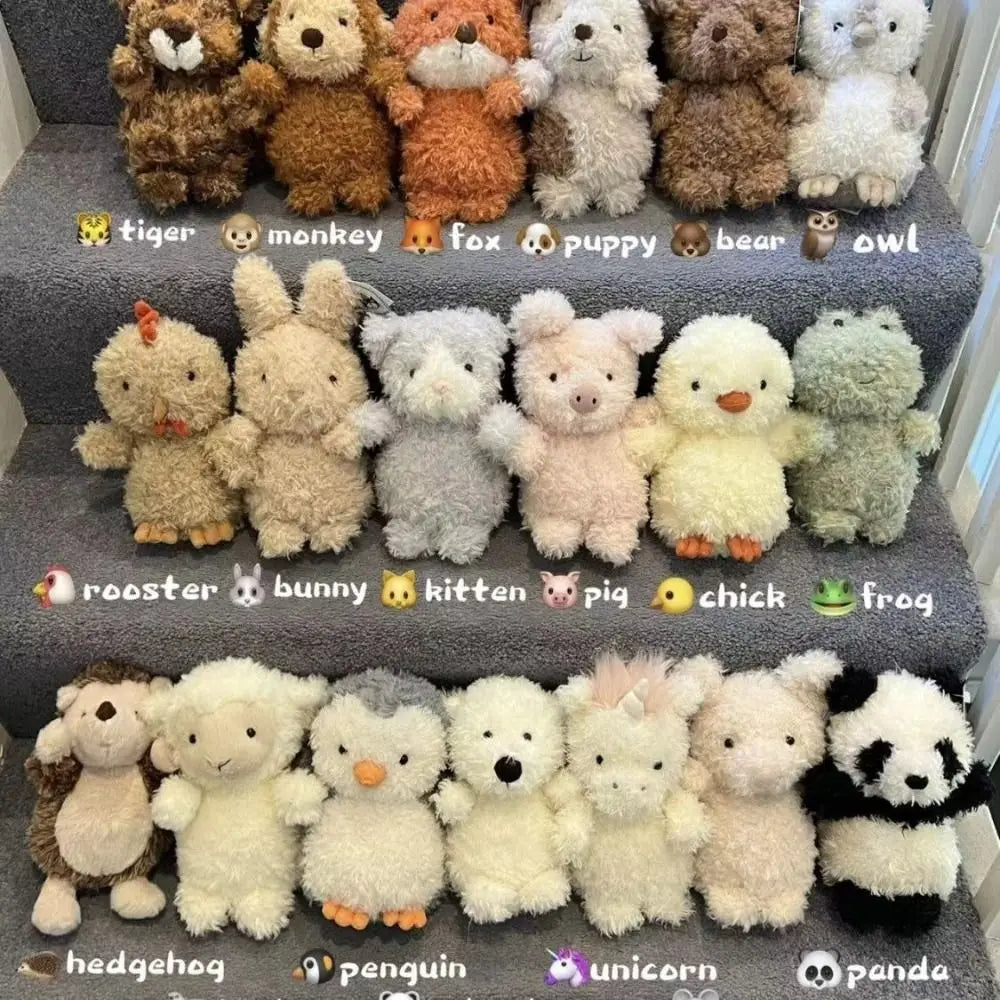 Soft Cute Animal Plush Toys – Fox, Owl, Pig, Lamb, Chick, Duck & More - Stuffed Animals (Multiple Variations)