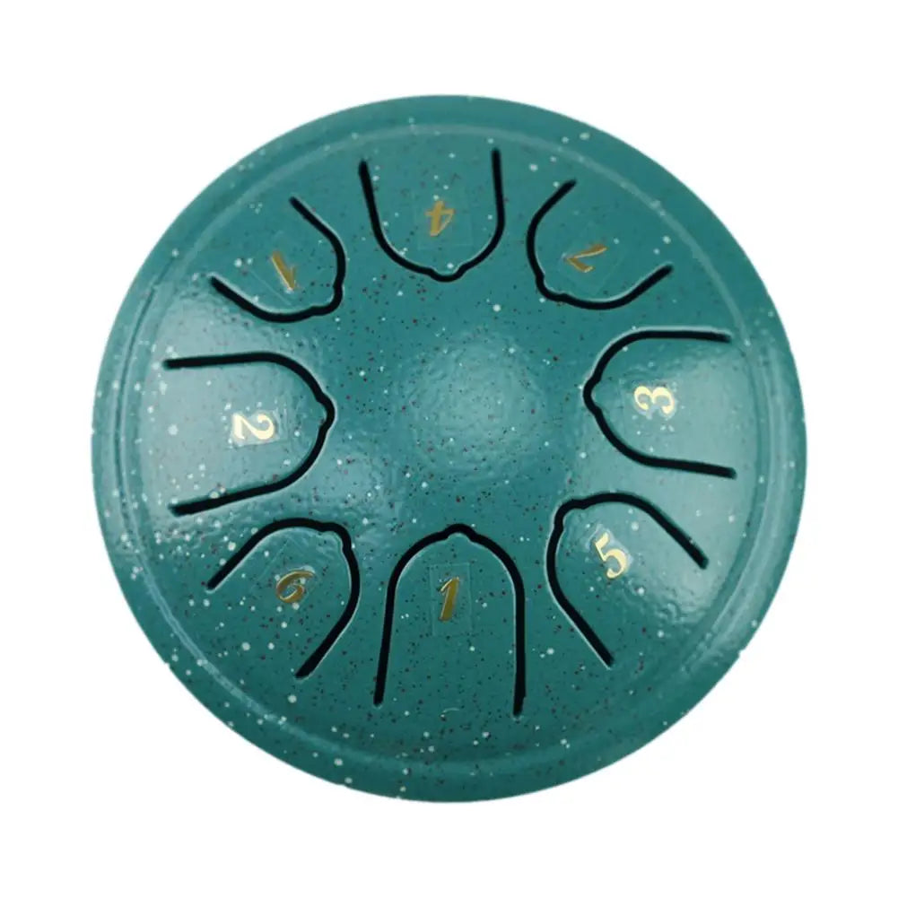 4.5-Inch 8-Tone Steel Garden Rain Drum Tongue Drum – Mini Handpan Drum with Drumstick