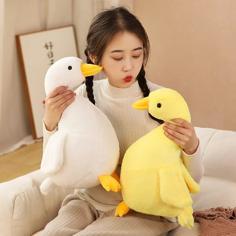 30/40cm Large Cute Duck Plush Toy in Yellow, White, Grey or Black - Stuffed Animal Soft Toy Gift