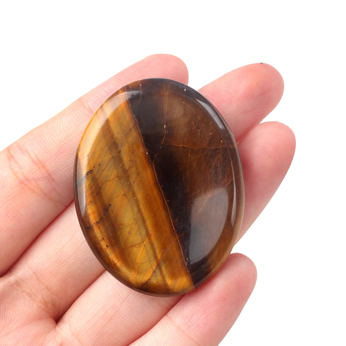 Crystal Sensory Fidget Worry Stones – Smooth Natural Crystal Stones for Anxiety ADHD Autism Meditation Healing Chakra Balance Mental Health Stress Relief