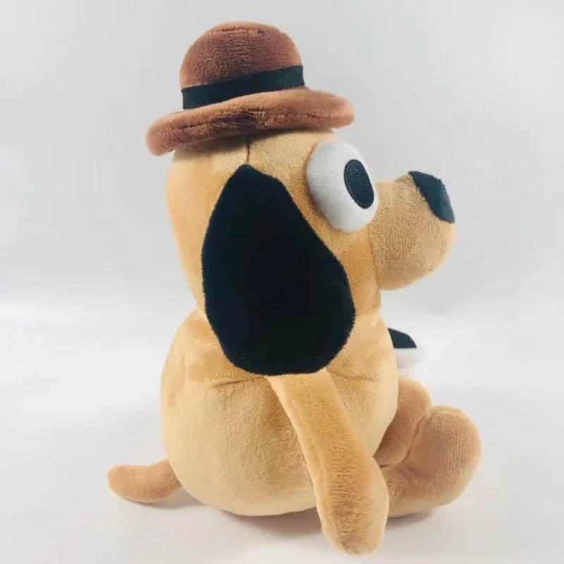 This Is Fine Coffee Meme Dog Animal Plush Toy Funny Novelty Gift Soft Stuffed Doll