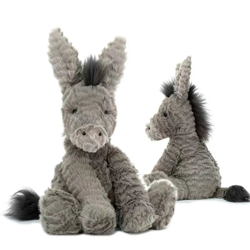 23/40/60CM Large Grey Sitting Donkey Plush Soft Toy