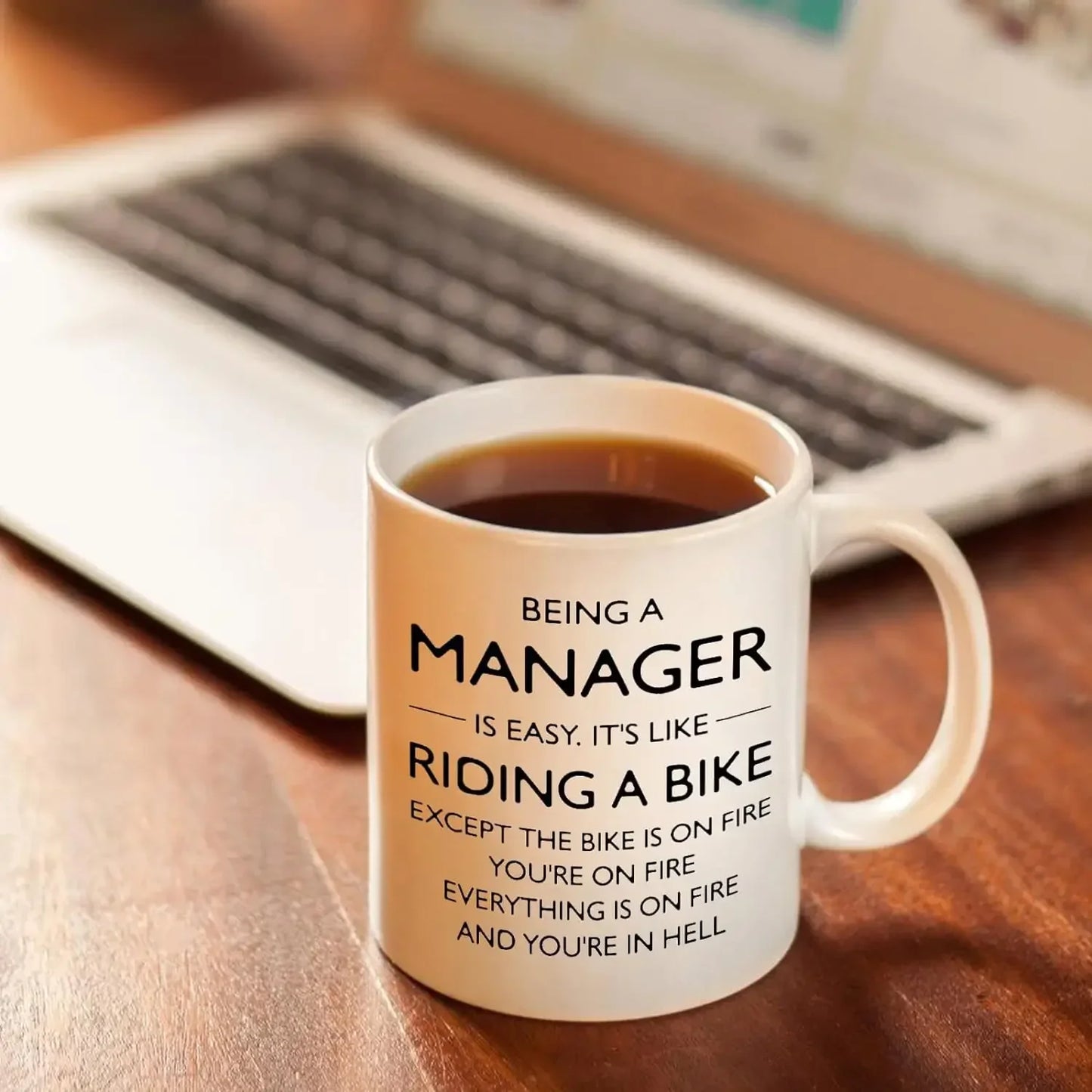 Being a Manager Mug – Funny Novelty 11oz Ceramic Coffee Cup Boss Coworker Office Gift