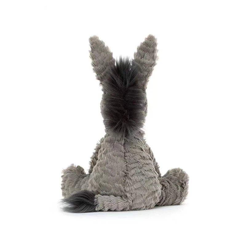 23/40/60CM Large Grey Sitting Donkey Plush Soft Toy