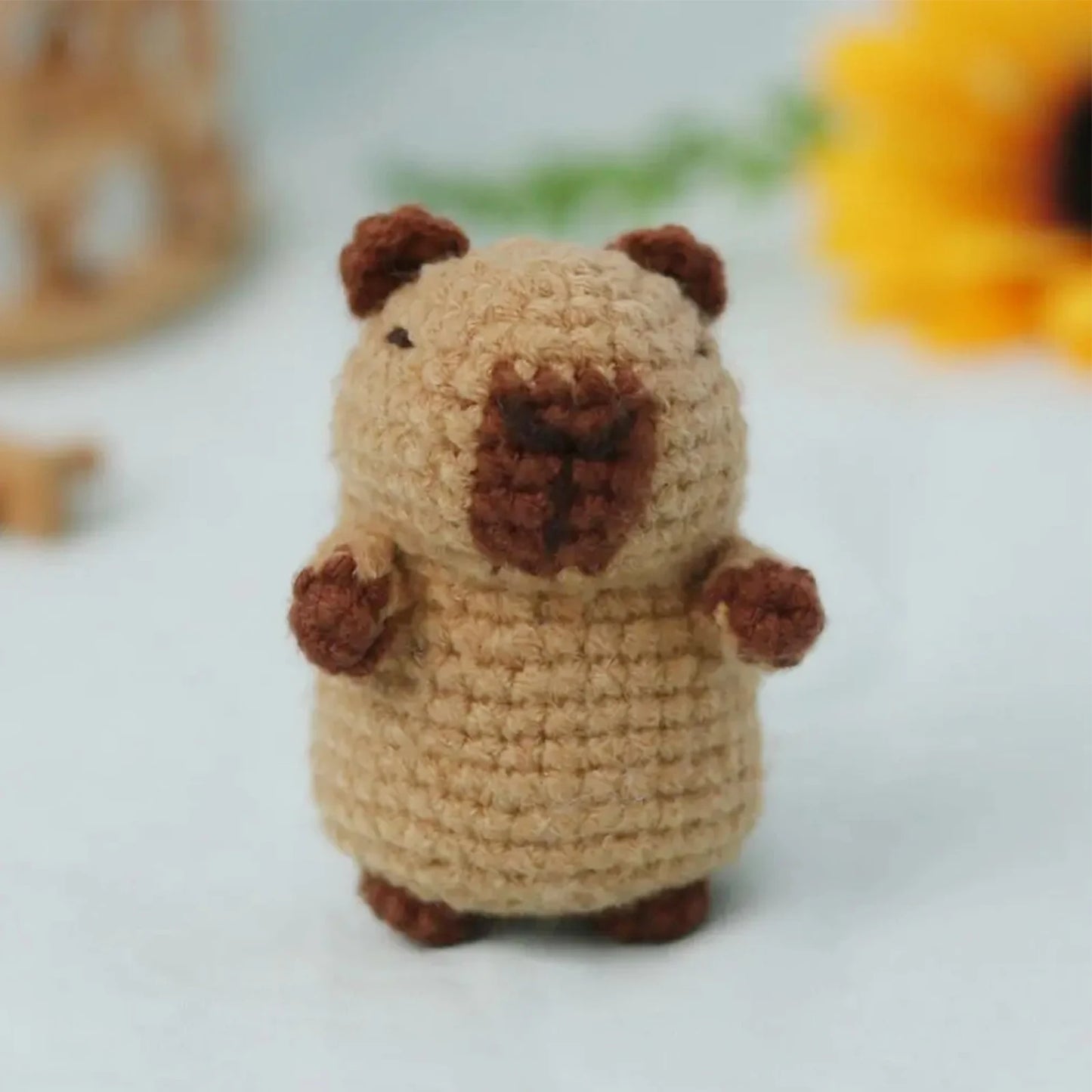 Capybara DIY Crochet Kits, Cute Animal Crochet Craft Kit Set for Beginners