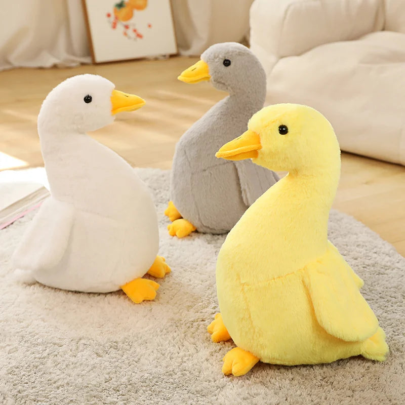 30/40cm Large Cute Duck Plush Toy in Yellow, White, Grey or Black - Stuffed Animal Soft Toy Gift