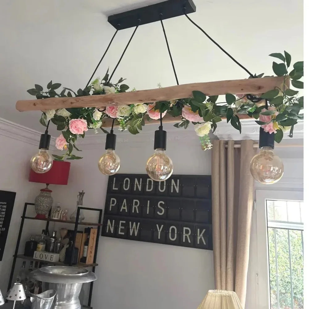 Silk Peony Garland – Pink Artificial Hanging Peonies Flower Vine for Home, Wedding & Party Décor