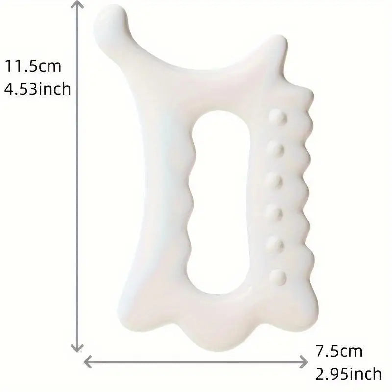 Ergonomic Handheld Massage Tool – Versatile Gua Sha Handheld Plastic Massager Tool for Face & Body