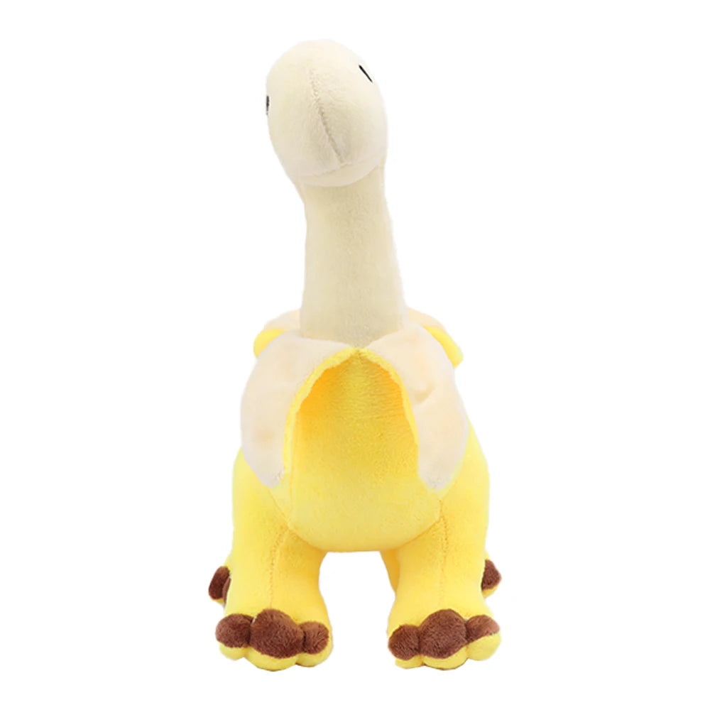 Cute Peeled Banana Brontosaurus 28cm Plush Toy – Soft Kawaii Dinosaur Stuffed Animal for Dino Lovers