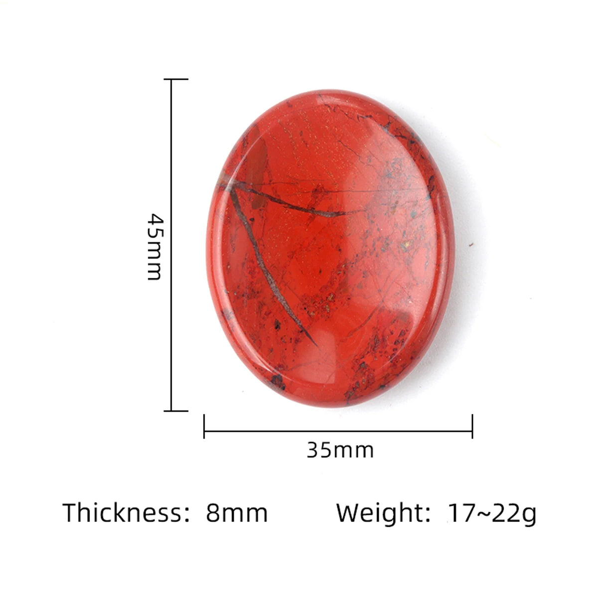 Crystal Sensory Fidget Worry Stones – Smooth Natural Crystal Stones for Anxiety ADHD Autism Meditation Healing Chakra Balance Mental Health Stress Relief