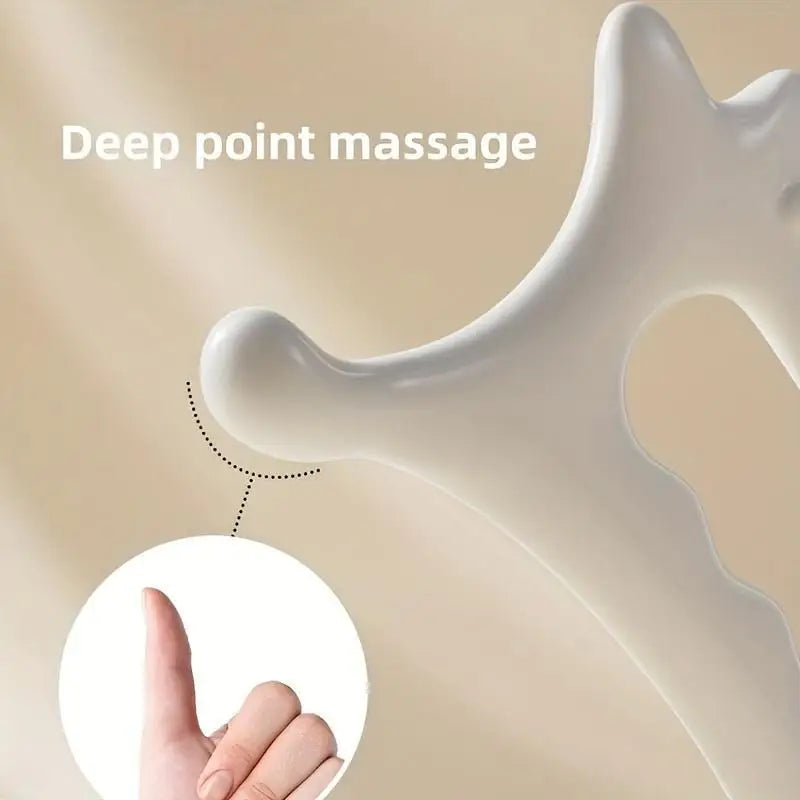 Ergonomic Handheld Massage Tool – Versatile Gua Sha Handheld Plastic Massager Tool for Face & Body