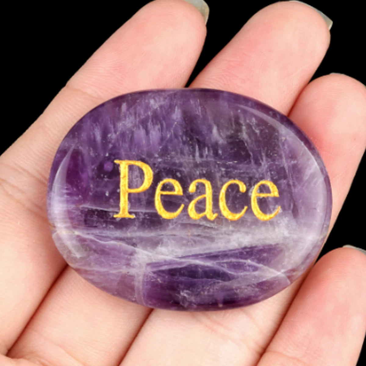 Crystal Sensory Fidget Worry Stones – Smooth Natural Crystal Stones for Anxiety ADHD Autism Meditation Healing Chakra Balance Mental Health Stress Relief