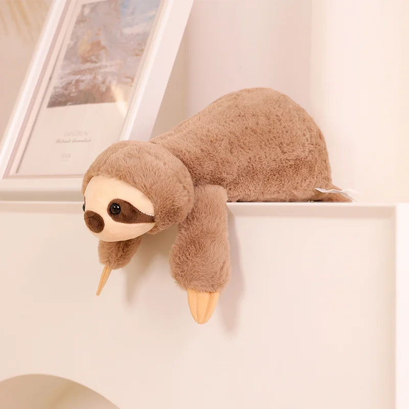 Large Raccoon, Fox, Crocodile or Sloth Soft Fluffy Plush Toy Pillow
