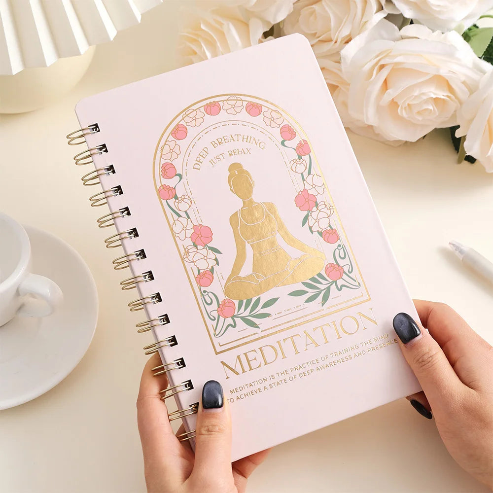 A5 Meditation & Self-Discovery Journal – 96-Page Daily Reflection Notebook for Mental Wellness