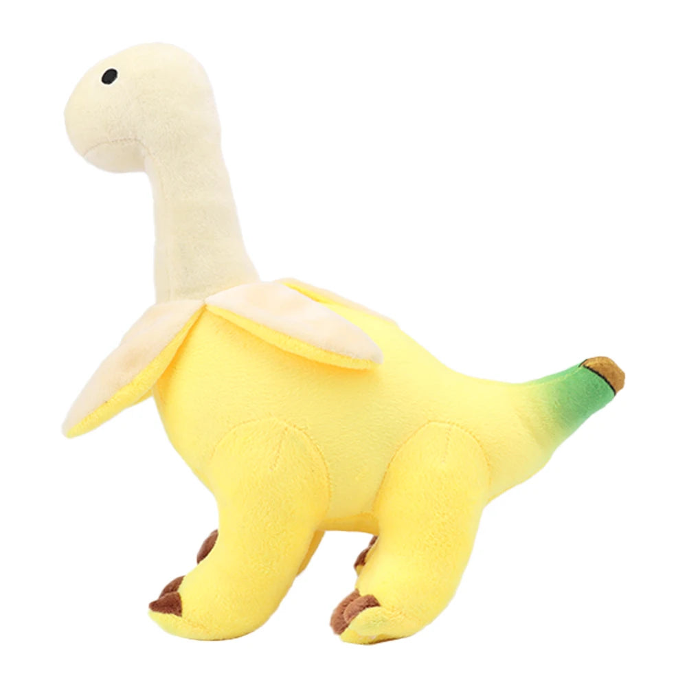 Cute Peeled Banana Brontosaurus 28cm Plush Toy – Soft Kawaii Dinosaur Stuffed Animal for Dino Lovers
