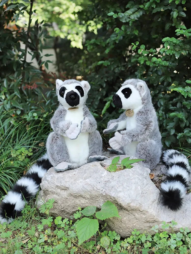 28cm Large Ring Tailed Lemur Plush Soft Toy – Short or Long Arms Hanging or Sitting