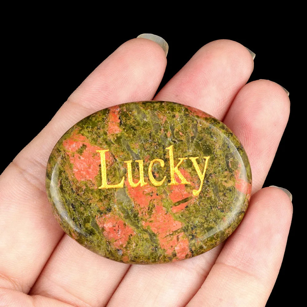 Crystal Sensory Fidget Worry Stones – Smooth Natural Crystal Stones for Anxiety ADHD Autism Meditation Healing Chakra Balance Mental Health Stress Relief