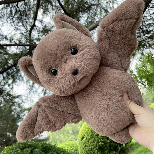 30cm Cute Grey/Brown Bat Plush Soft Cartoon Bat Toy Halloween