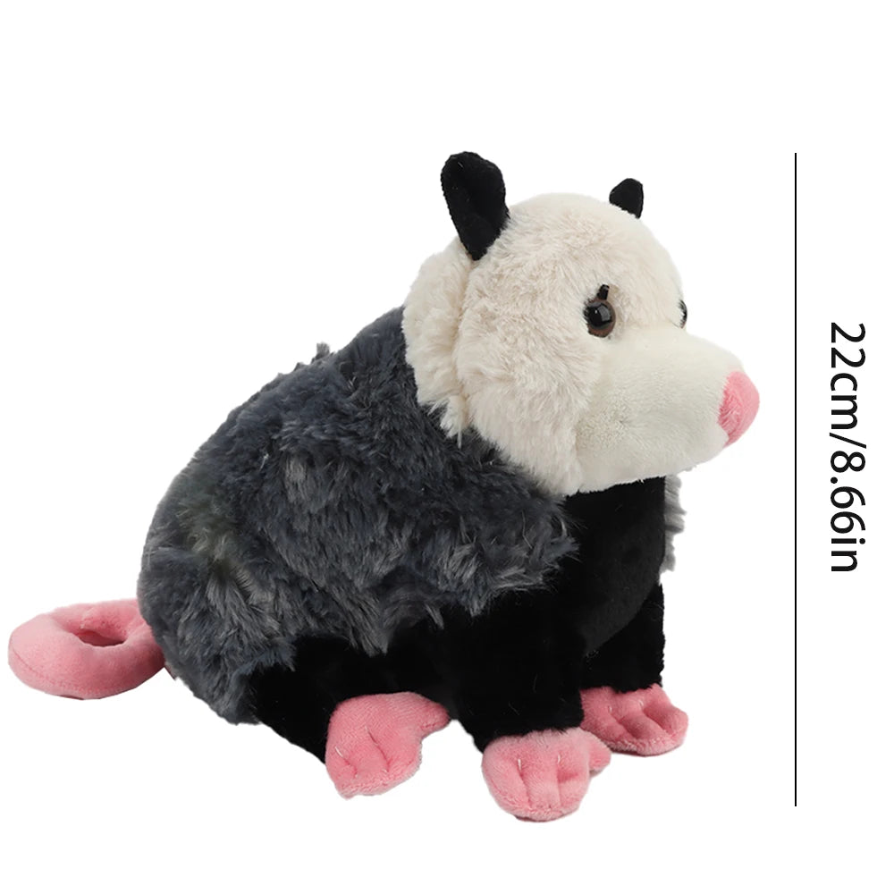 Opossum Plush Toy – Soft Stuffed Animal Doll - Realistic Mouse-Like Plush