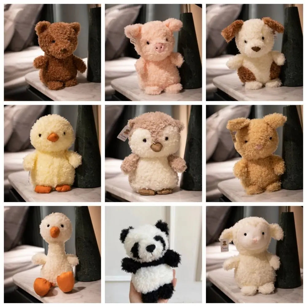 Soft Cute Animal Plush Toys – Fox, Owl, Pig, Lamb, Chick, Duck & More - Stuffed Animals (Multiple Variations)