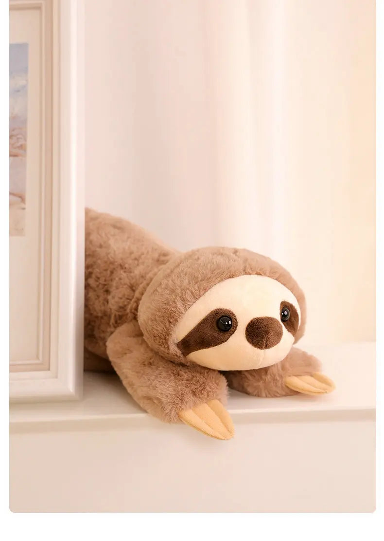 Large Raccoon, Fox, Crocodile or Sloth Soft Fluffy Plush Toy Pillow