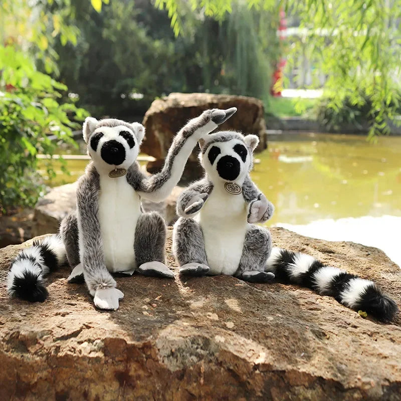 28cm Large Ring Tailed Lemur Plush Soft Toy – Short or Long Arms Hanging or Sitting